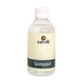 Satvik 200 ml Pure and Natural Unfiltered Holy GangaJal Water, Sudh Ganga Jal Water from Haridwar for Pooja, Vastu, Purity for Home and Office (200 ML, GANGA JAL)