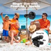 AMACOOL Battery Operated Camping Fan with Light, 20000mAh Rechargeable Clip