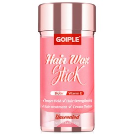 Goiple Hair Wax Stick Silk Stick Wax for Adult & Kids, Long-Lasting Styling Stick, Hair Pomade Wax Smoothing for Natural Hair or Wigs, Styling Wax for Fly Away & Edge Frizz Hair No Residue No Greasy