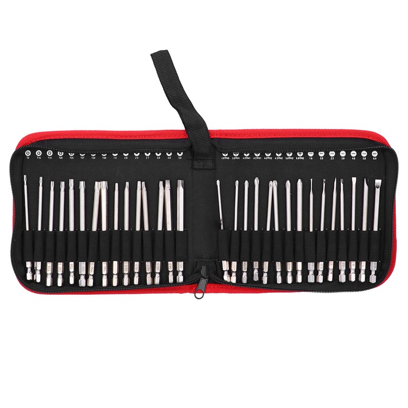30Pcs Screwdriver Bit Magnetic Metal Slot Star Cross Tool Set