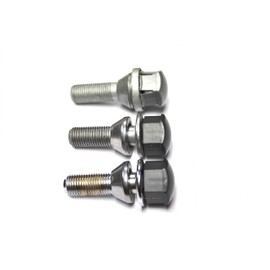 Partsdealers Wheel Nut Covers for Volvo C30 C70 S40 S60 S80 S90 V50 V60 V70 V90 XC40 XC60 XC70 X90 Bolt Caps + Locking Covers 19mm Set (Glossy Alloy Grey) + Tool) + Tool)