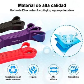 Vimi Bandas Elásticas De Resistencia para Dominadas 4 Niveles