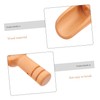 ABOOFAN 6pcs Wooden Round Handle Teaspoon Scoop for Kitchen and