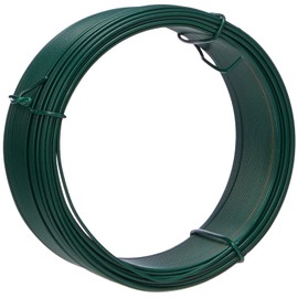 Merriway® BH00134 Plastic Coated Garden Wire, 1.2 mm x 0.75 (30 meters) - Green