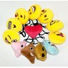 OHill 60 Pack Mini Plush Emoticon Keychain Mini Pillows Key
