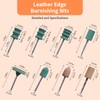 Leather Edge Burnishing Bits for Rotary Tools - Set of