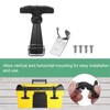 M METERXITY 1-Pack Elastic Stainless Steel Rubber Hood Catch, 2.6"Flexible