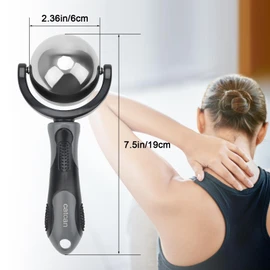 Bola de rodillo de masaje frío, alivio de terapia fría, Catcan portátil Fitness Ice Roller con asa, gran herramienta para dolor de espalda/cuello, recuperación de músculos e inflamación