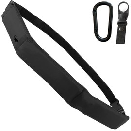 Gecko Travel Tech Cross Body Sling Bag - Running Belt for Phones - Travel Money Belt, Running Belt, Fanny and Waist Pack - Over Shoulder Backpack (Gray Black)