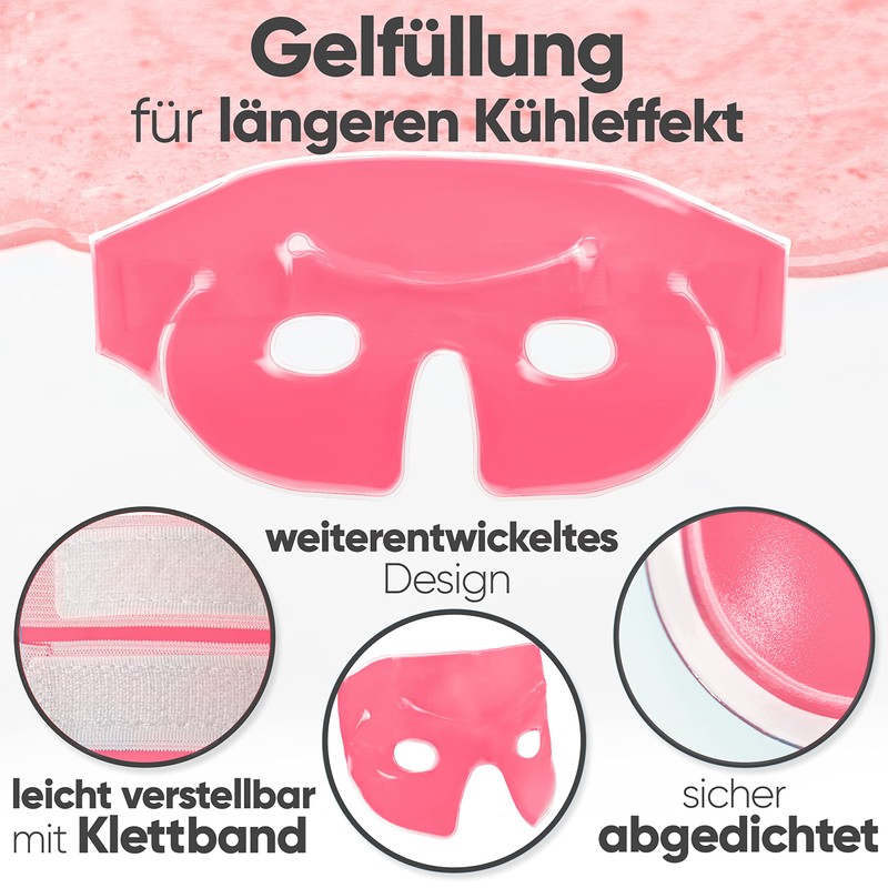 ICEHOF Eye Mask Cooling - Comfortable Outer Material with Storage