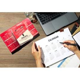 2025 Desktop Daily Tear off Calendar Free Standing