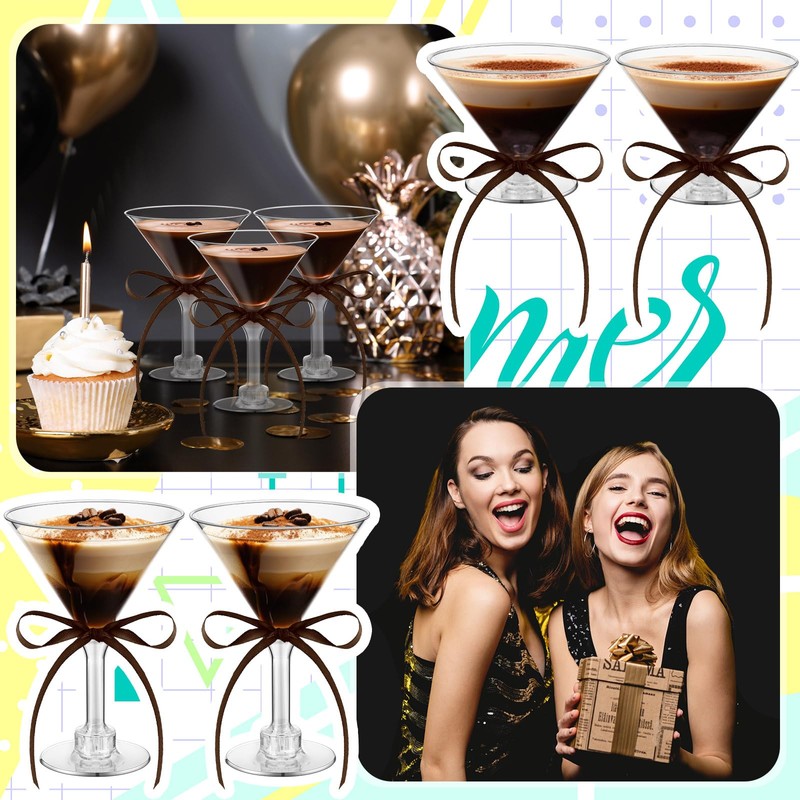 Rtteri 36 Pcs Espresso Martini Birthday Party Decor 5 oz