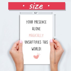 Zyulin Happy Best Friend Birthday Card, Gifts for Bestie Women, BFF Birthday Cards, Bestie Sister Friendship Card for Lady Girl