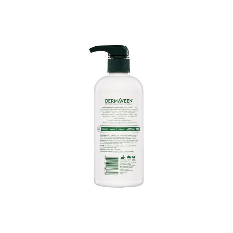 DermaVeen Sensitive Relief Eczema Cream 500mL