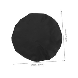 Gatuida Fire Pit Cover for Outdoor Patio Fireproof Oxford Fits Round Built in Fire Pits Black Durable Protection Against Weather Elements