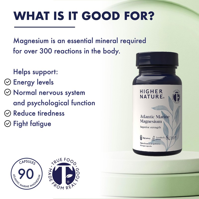 Higher Nature - Atlantic Marine Magnesium 300mg - Natural Source