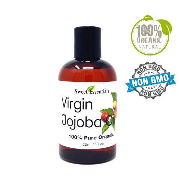 Organic Virgin Jojoba Oil 4oz | Imported From Argentina | 100% Pure Cold Pressed