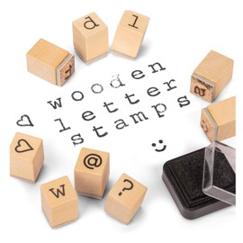 Tobar 23062 Wooden Letter Stamps, Mixed