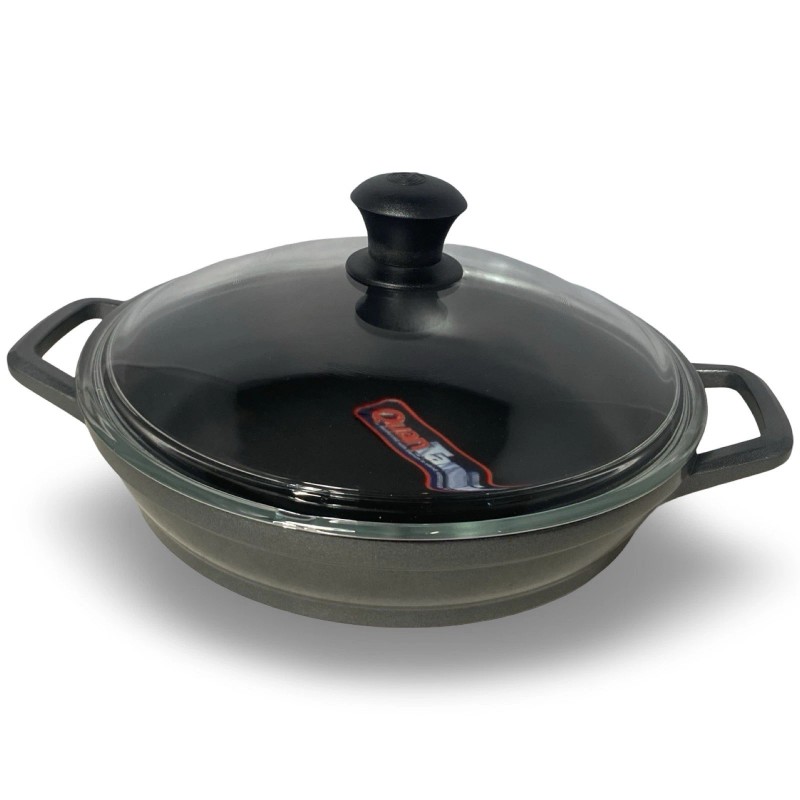 Gourmet Standard 9.5” Everyday Pan w/ Glass Lid Cast Aluminum