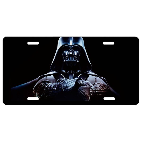 Unique Exclusive Designer Metal License Plate for Dark Vader Fans