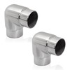 PRIOstahl Round Elbow Pipe Connector Plug Fitting Corner Connector Round