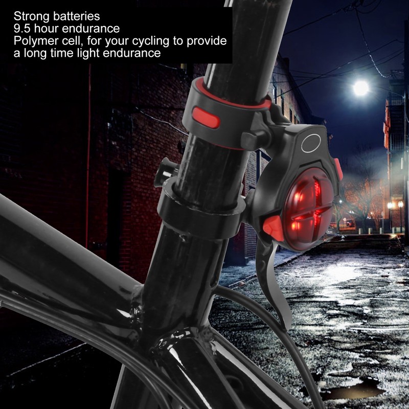 Bike Induction Taillight USB Rechargeable Waterproof Warning LED Rear Lights