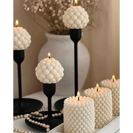 SENCCO Silicone Candle Molds, 3D Silicone Molds for Candle Making, Odorless, Colorless, BPA Free, Silicone Molds for Candle, Wax, Resin, soap, Clay, Chocolate etc