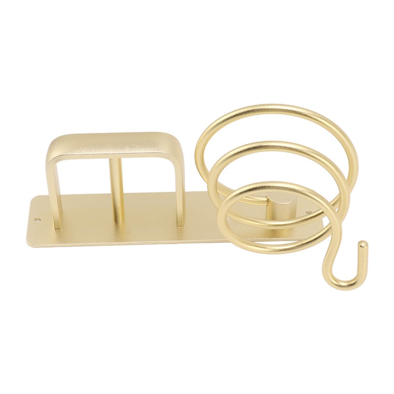 Hair Dryer Holder Hair Straightener Storage Bracket Rack Space Aluminum