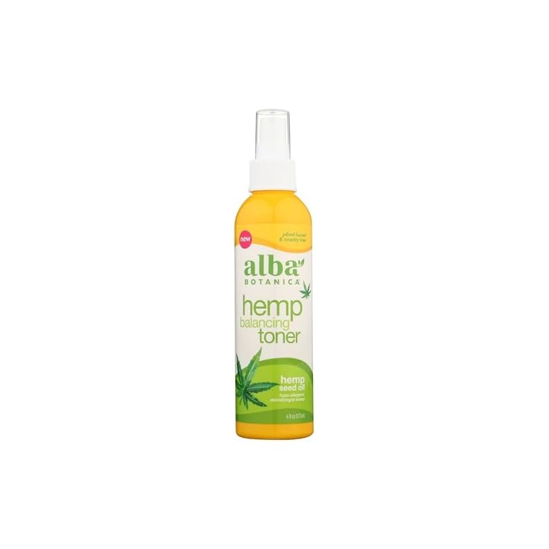 Alba Botanica Tonificador de equilibrio de cáñamo, 6 onzas
