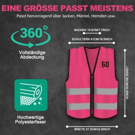 GADITIEK Birthday Gift for Men Women Gifts for Men Birthday Vest, Funny Gift Birthday Man Woman, Rose Red_60 Birthday, One size