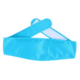 FOMIYES Reusable Ice Pack for Head Therapy Lightweight Wrap Strap for Injuries and Fever Relief Sky-blue Color for Bumps Bruises Sprains and Swelling