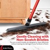 2-in-1 Silicone Rubber Broom Carpet Rake and Squeegee - Swivel