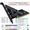 Xiwai PCI-Express 4.0 16x PCIE Detachable to Four Oculink SFF-8612
