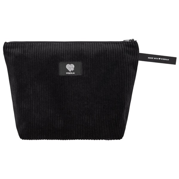 Kulturbeutel Damen Herren Reise – Cord Schwarz Handmade in Germany