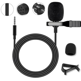 Leeocar Microphone Mic for Car Stereo Radio BT，Plug and Play，Clear Voice Transmission