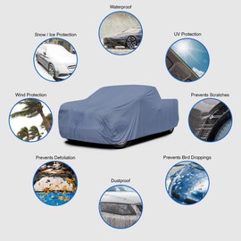 USCarCover Supreme Truck Cover for 2016-2024 Toyota Tacoma Double Cab 6ft Bed Pickup All Weather Protection Dust, Sun, Snow, Rain