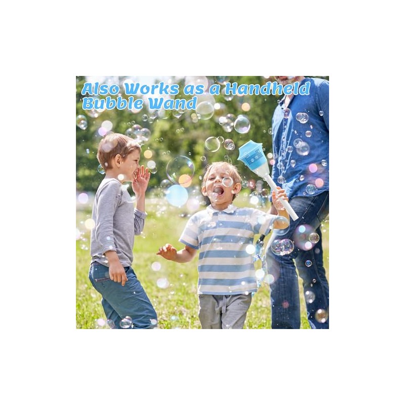 2026 New Bubble Machine for Kids, 47" Rechargeable Automatic Bubble