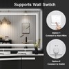 Snowdool 23x35 LED Bathroom Mirror with Front and Backlight, Dimmable