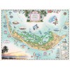 Sanibel & Captiva Islands Hand-Drawn Map – 24x18 Vintage-Style Lithographic