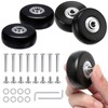 Pack of 4 Suitcase Wheels Replacement Wheels, Universal Luggage Suitcase