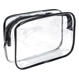 FACHOI Clear Travel Toiletries Bag, Portable Waterproof Toiletry Bags for Women and Men, Clear Makeup Bags PVC Cosmetic Bag, Travel Essentials Wash Bag for Travelling F6-TMXSD