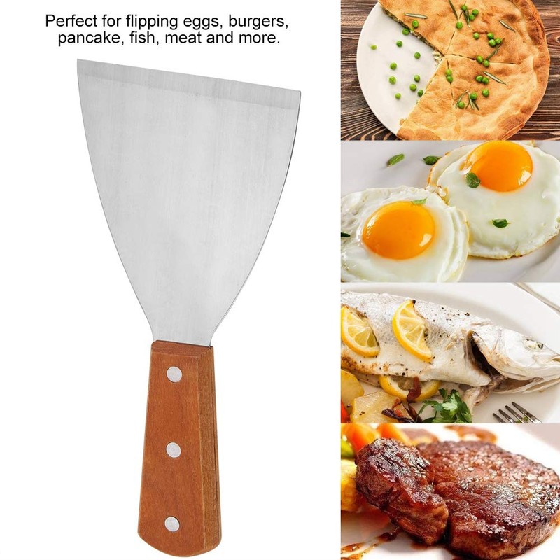 Iron Skillets Turner BBQ Grill,Stainless Steel Non-Stick BBQ Grill Flipper