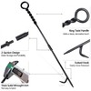 30in Fireplace Tool Set with Stand 4 Pcs Solid Manganese