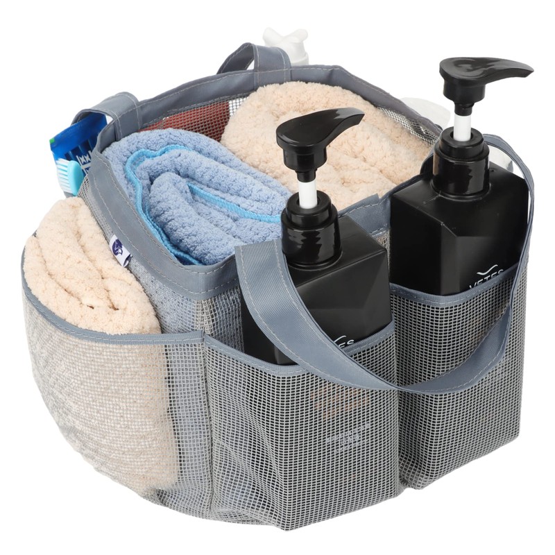 Nvatorfox Haundry Mesh Shower Caddy Tote Hanging Portable Toiletry Bag