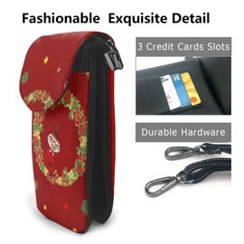 Moomin Little My Smartphone Pouch, Women's, Genuine Leather, Shoulder Bag, Men's, Thin, Lightweight, Smartphone Pochette, Popular, Cute, Wallet, Mini Pouch, Crossbody Bag, Height 7.6 x Width 4.9 x