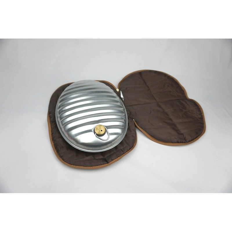 Maruka Hot Water Bottle Bag (Zipper) Brown 002106