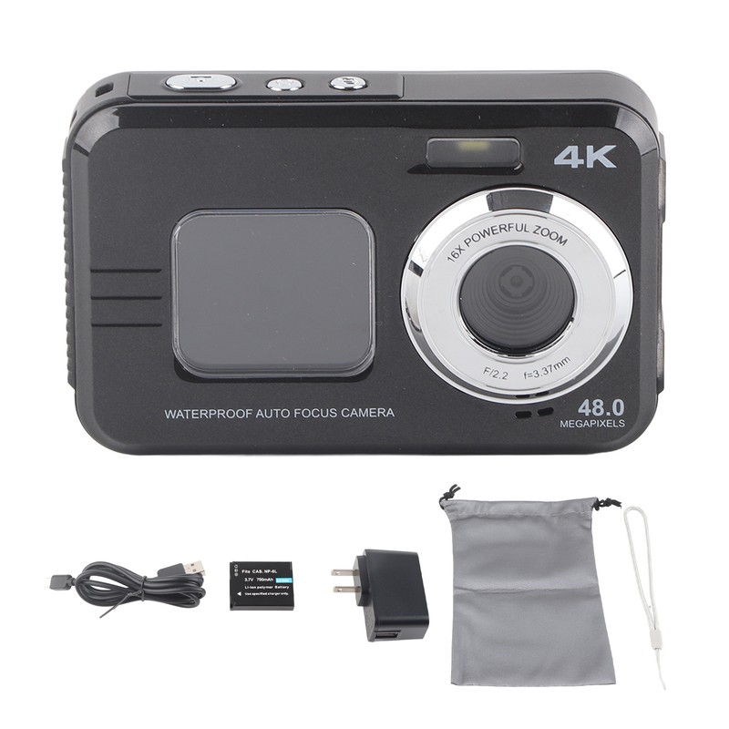 Underwater Camera 48MP 4K Video Output 16X Digital Zoom Anti