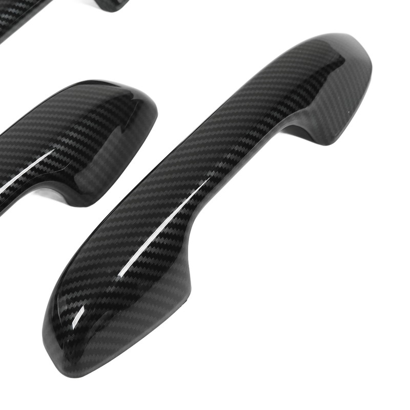 Car Exterior Door Handle Panel Carbon Fiber Style Outer Handle