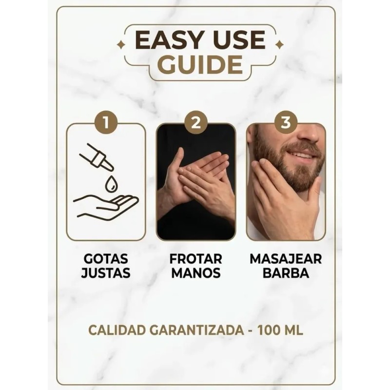 Aceite Para Barba Kong 100 Ml Control Frizz Barba