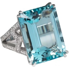 925 sterling silver ladies light blue gem ring gorgeous ring Angel wings wedding ring charming fashion marquise ring moonstone diamond jewelry leisure accessories engagement ring size 6-10 554 (6)